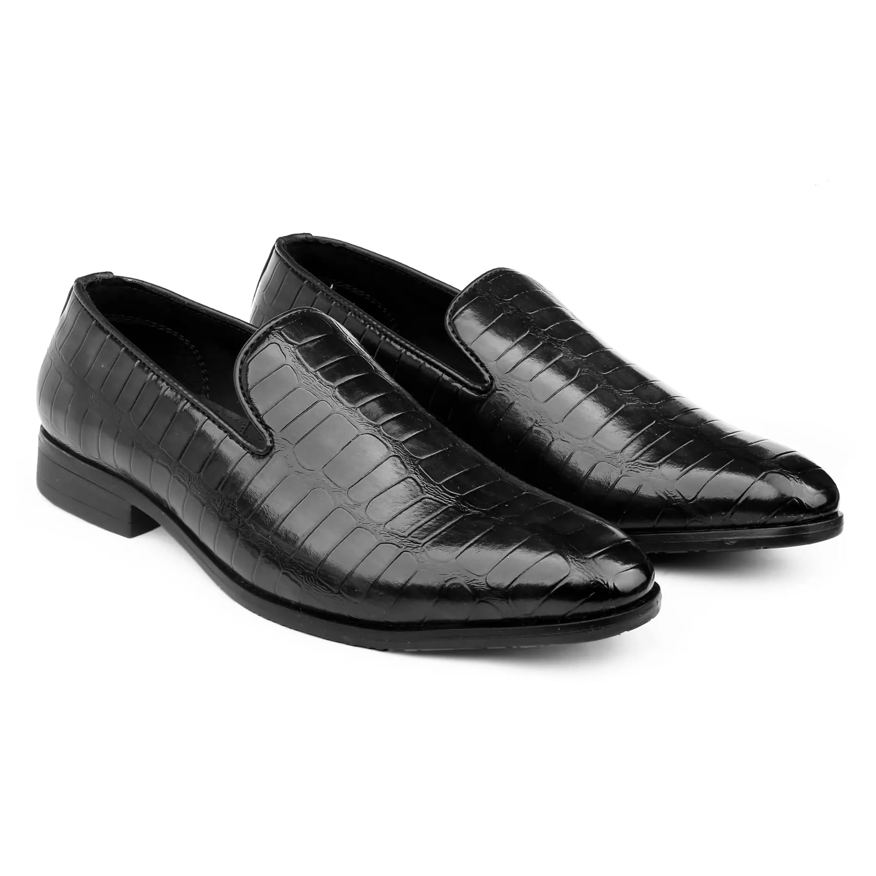 Bacca Bucci NAPLES Party Textured Loafers | Wedding Dress Formal Slip-on Shoes