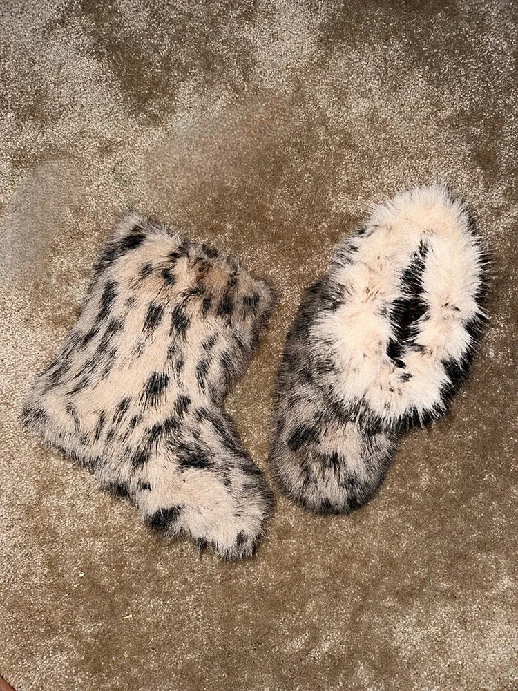 Faux Fur Snow Boots