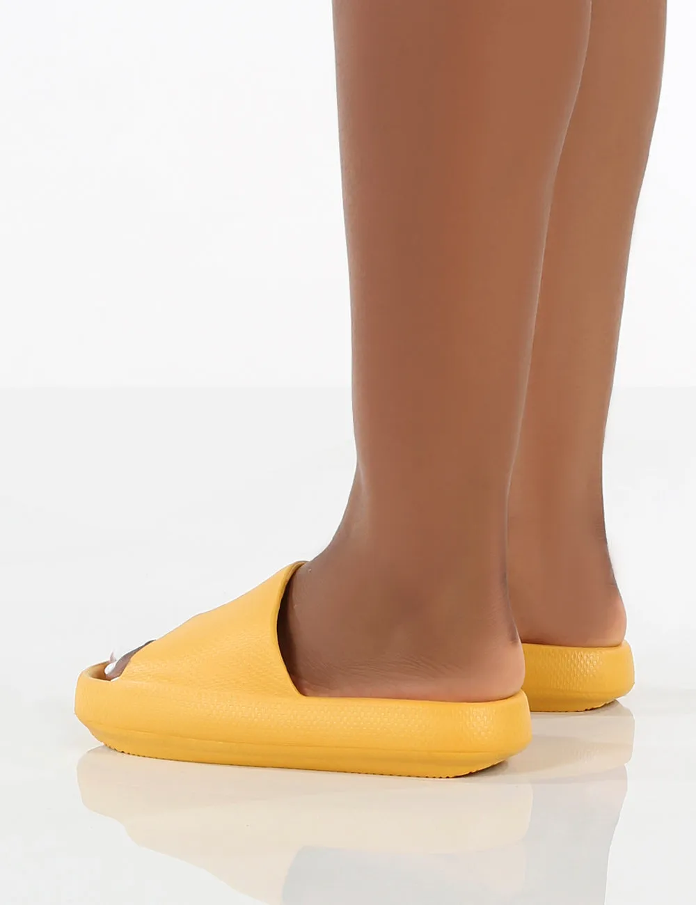 Flex Yellow Rubber Flat Sliders