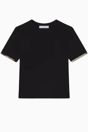 Frame Denim Beaded T-Shirt - Black