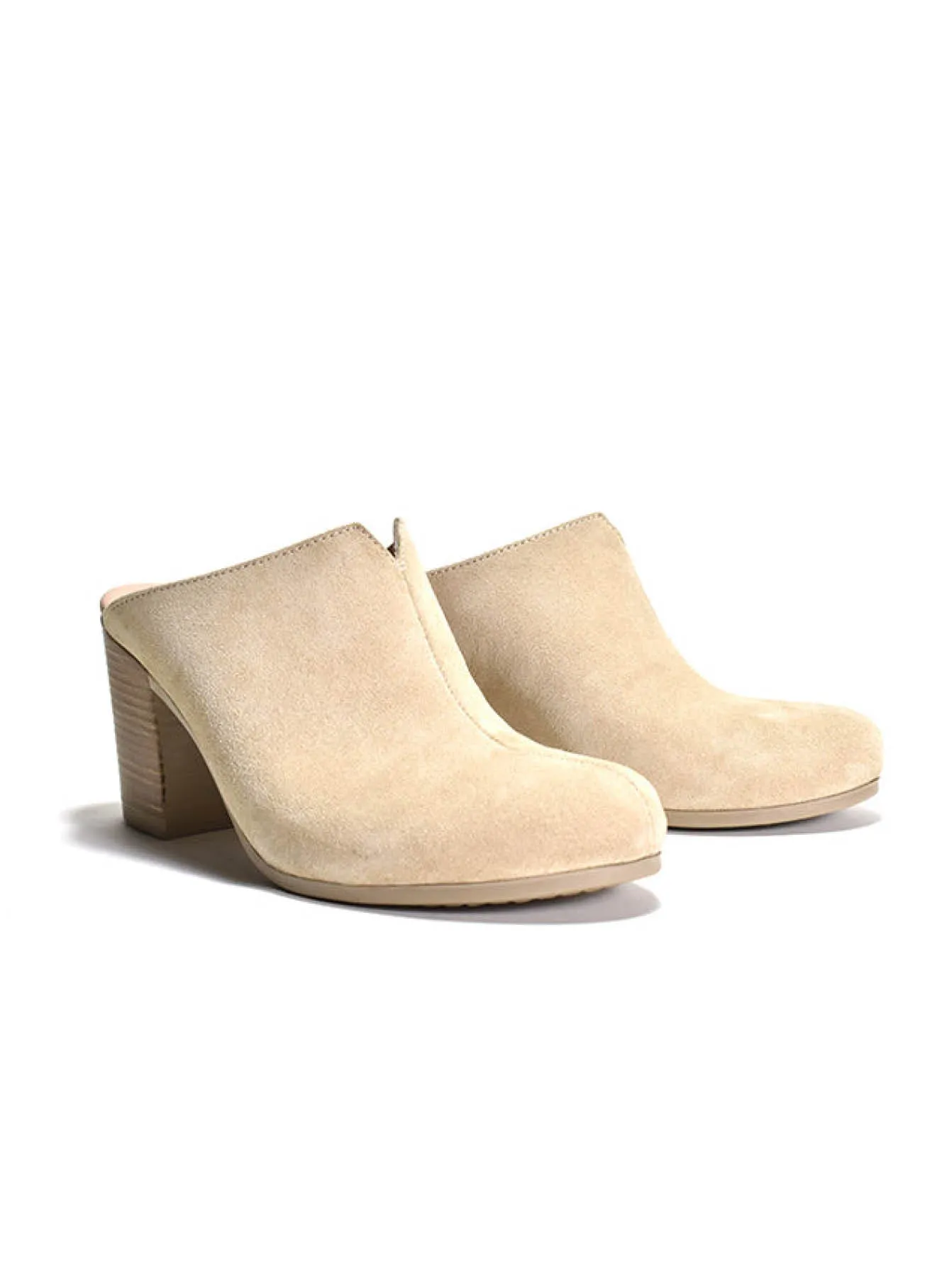 Gina Nude Heeled Clog