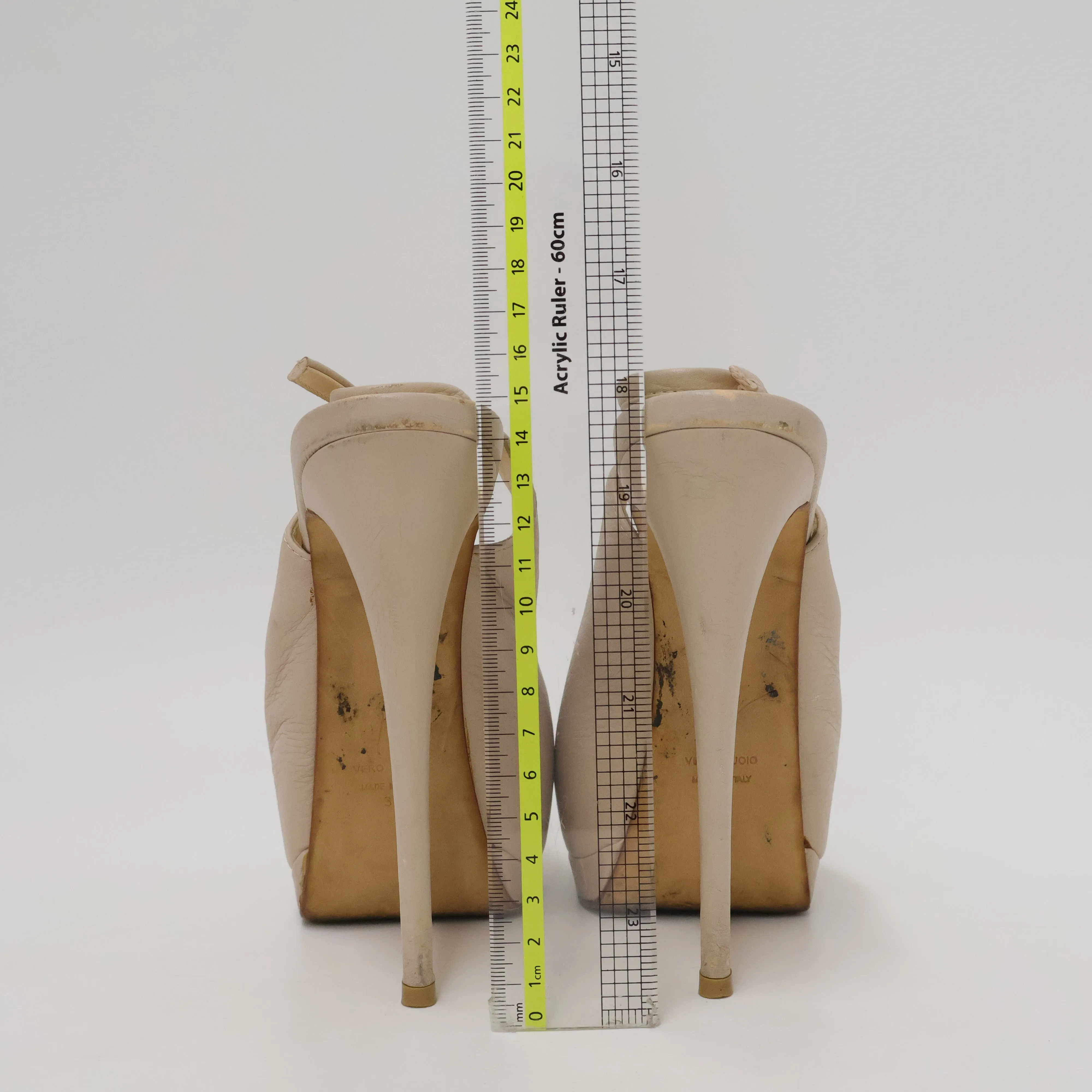 Giuseppe Zanotti Peep Toe Slingback Beige