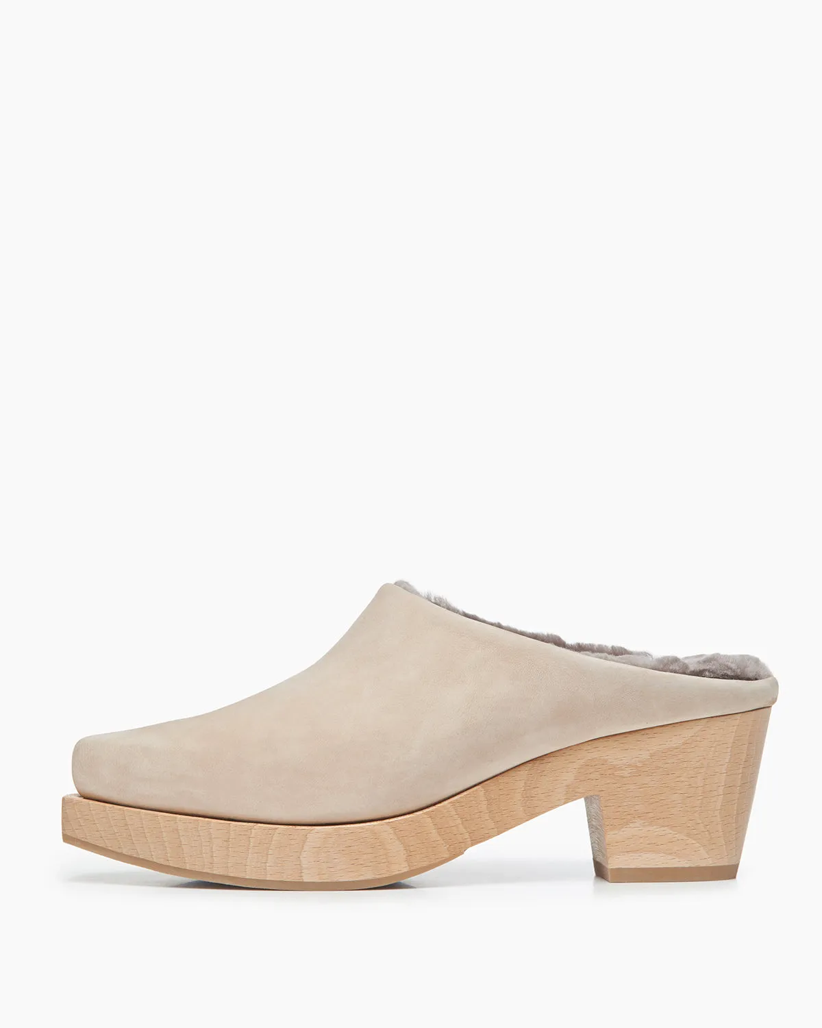 Kera Shearling Lined Clog | Latte