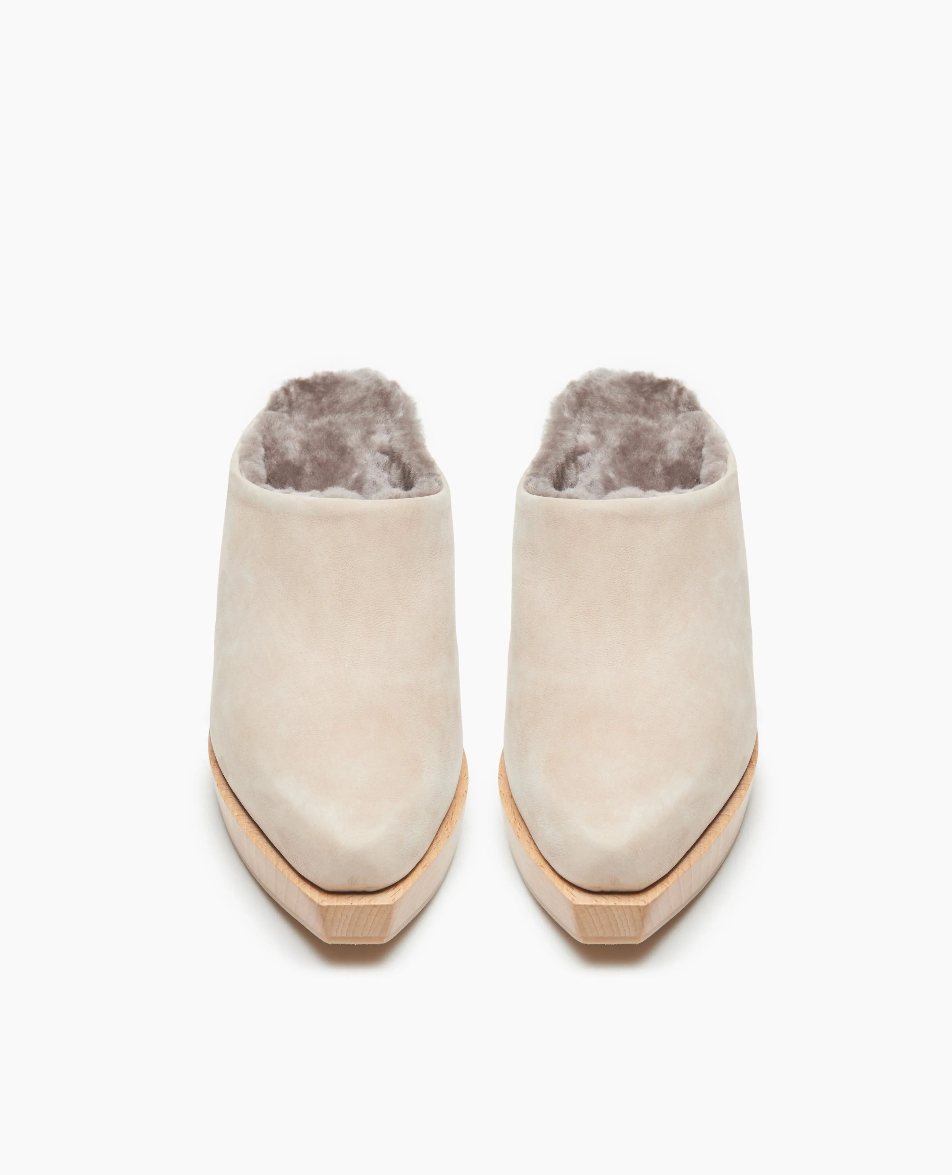 Kera Shearling Lined Clog | Latte