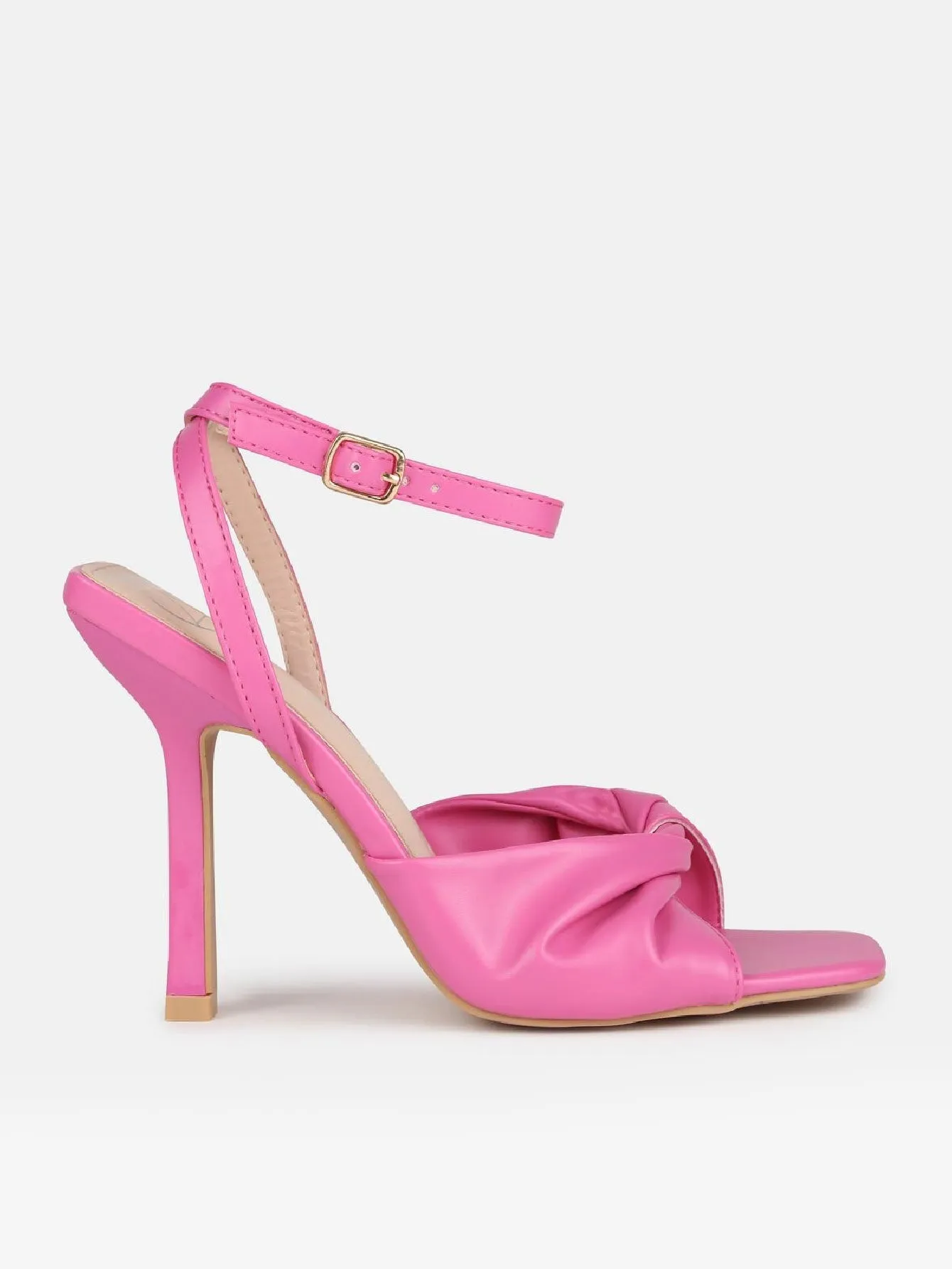 Knot Detail Strappy Heeled Sandals