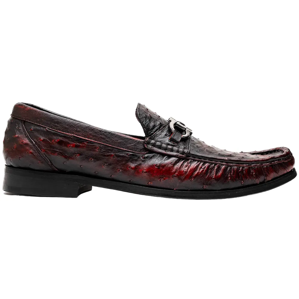 Marco Di Milano Ferrioni Ostrich Black Cherry