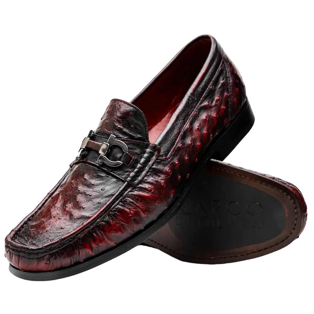 Marco Di Milano Ferrioni Ostrich Black Cherry