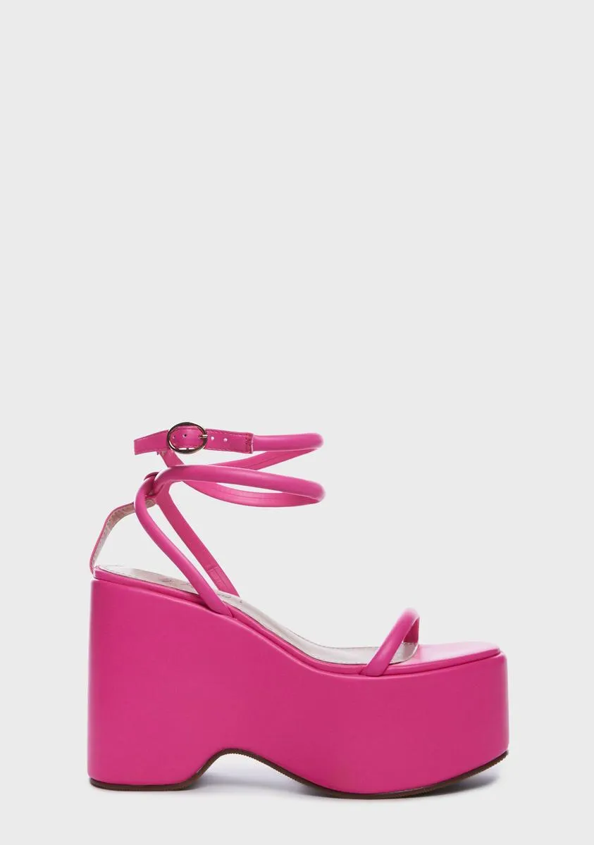 Pink Iversen Platform Sandals