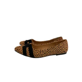 Shoes Flats By Yoki In Animal Print, Size:10