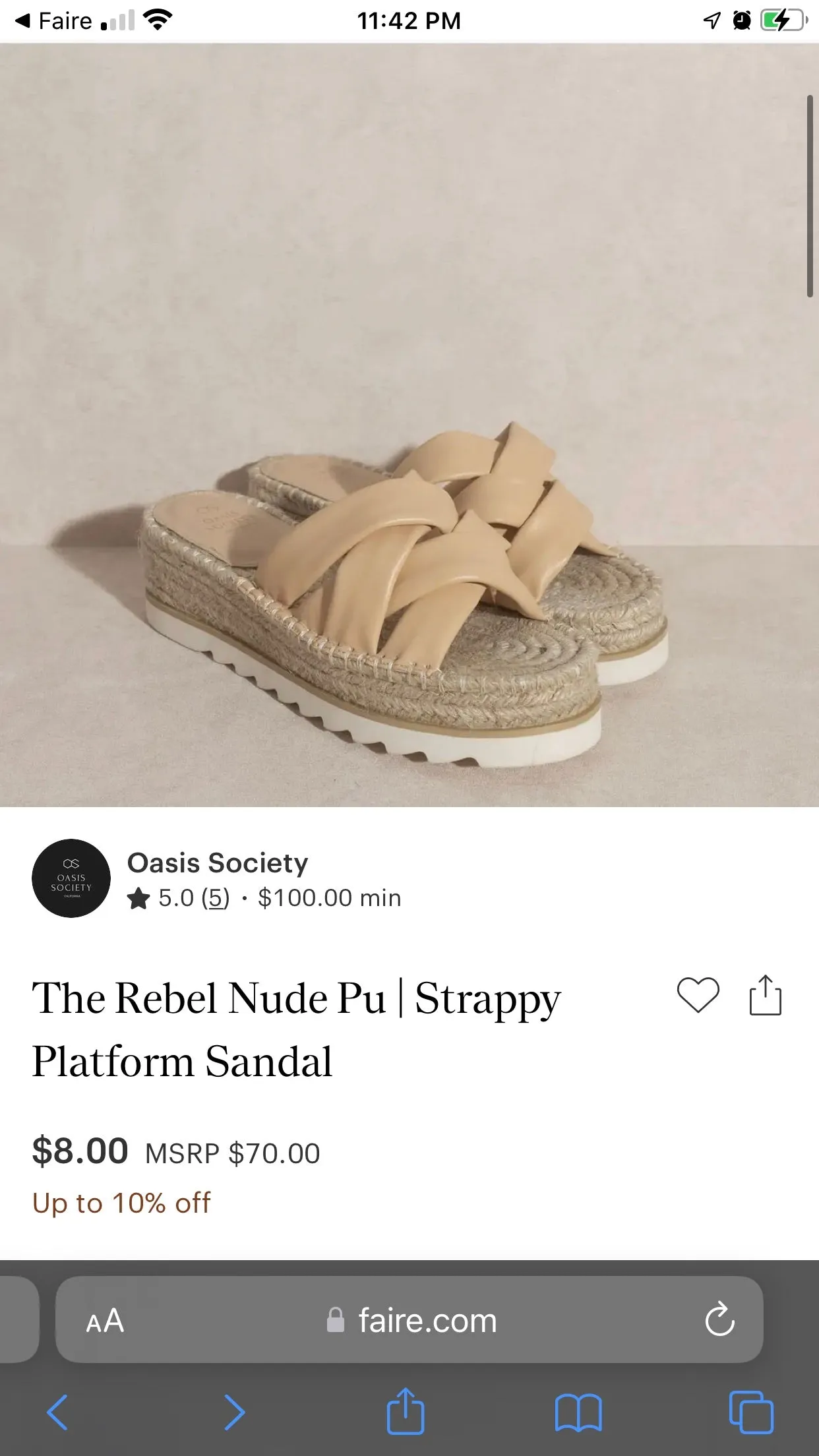 Shoes - The Rebel/Strappy Platform Sandel