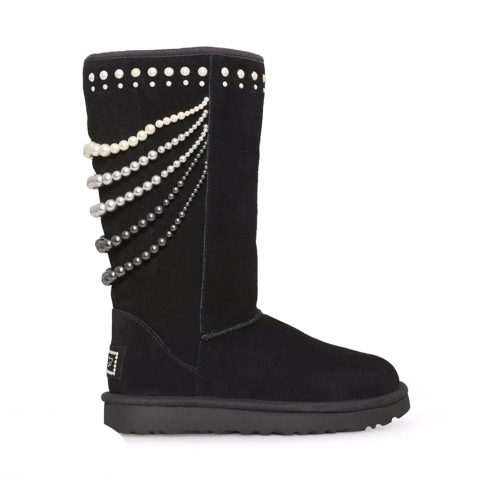 UGG Calais Pearls Black Boots